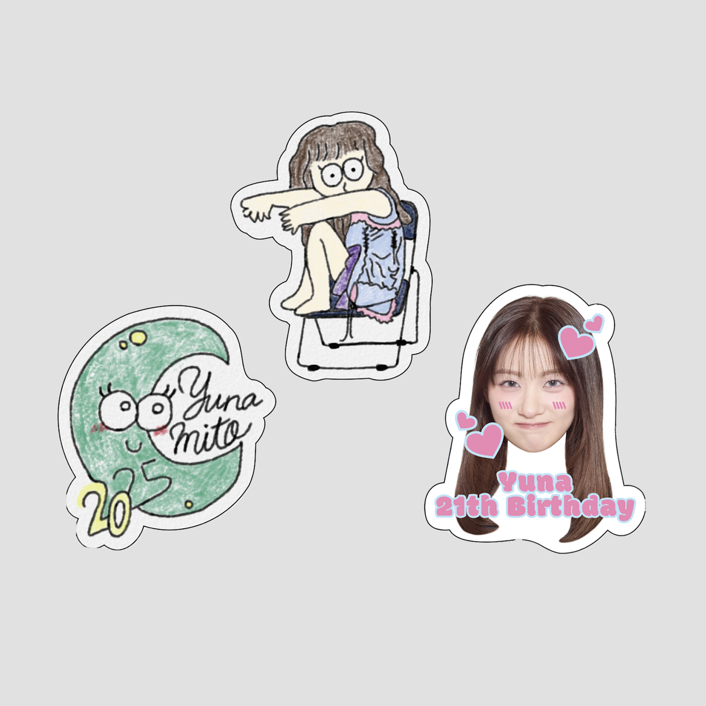 yuna生誕ステッカーセット